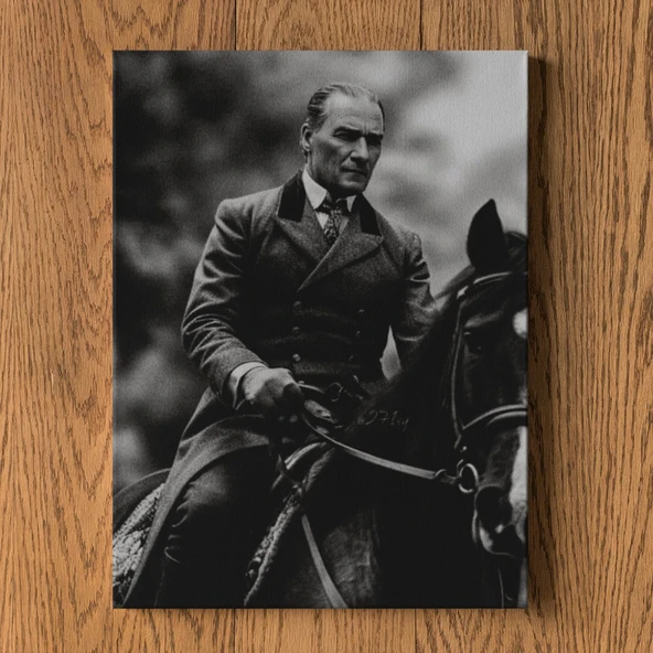 Atatürk Tablosu - At Binerken