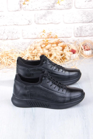 Mehmet Mete 383513 Rahat Kauçuk Taban Orijinal Hakiki Deri Erkek Ayakkabı - Resim 2