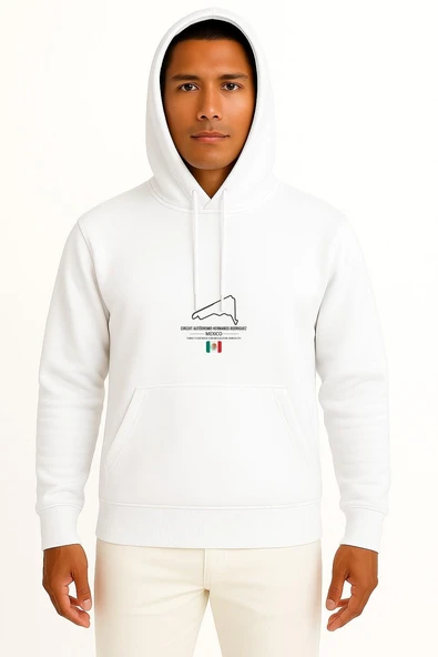 Kapüşonlu Mexico Grand Prix F1 Göğüs Tasarımlı Unisex Sweatshirt - Resim 5