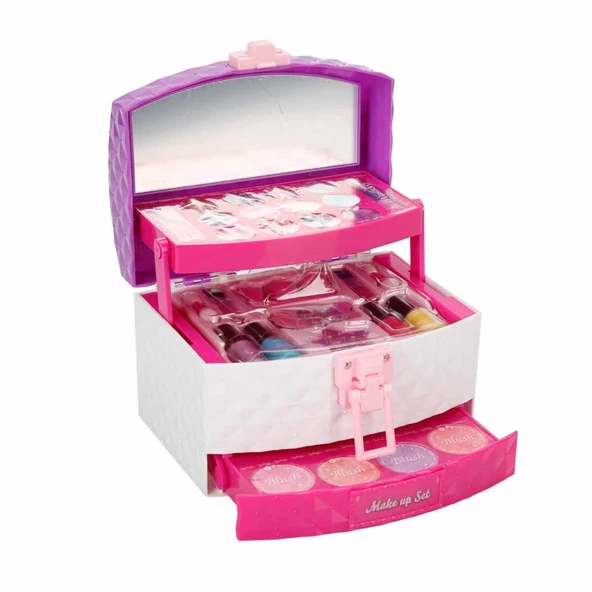 Pretty Pinky 3 Katlı Çantalı Makyaj Seti ürün görseli