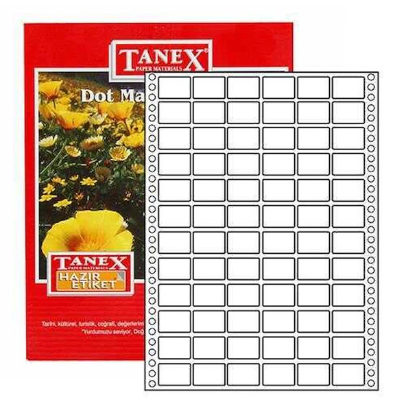 Taneks Bilgisayar Etiketi 17 x 25 mm ürün görseli