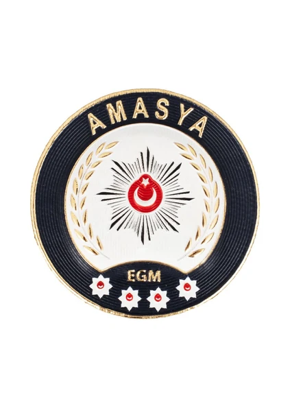 AMASYA Polis Kol Arması 3D Plastik TPU, Yeni Tip, Cırtlı, Standart Ölçü, 1.sınıf Kalite ürün görseli