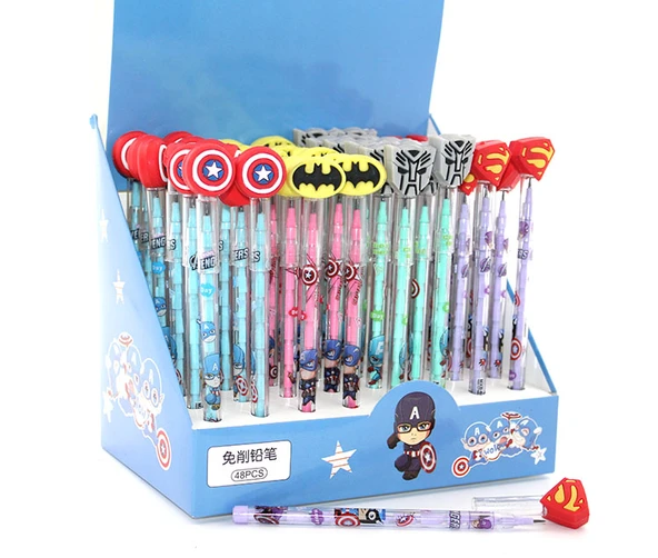 Karışık Kahraman Figürlü Yumurtlayan Kalem Model 3 ürün görseli