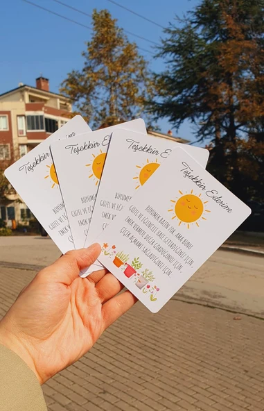 teşekkür kartı-Özel gün 24 Kasım -Öğretmenler Günü Tebrik Kartı 4 Lü-Not Kartı-hediye kartı-tek yüzlü - Resim 7