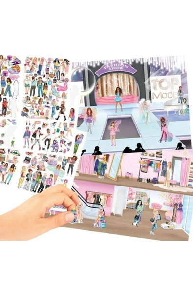 Top Model Kalpli pullu kapak boyama kitabı - 6