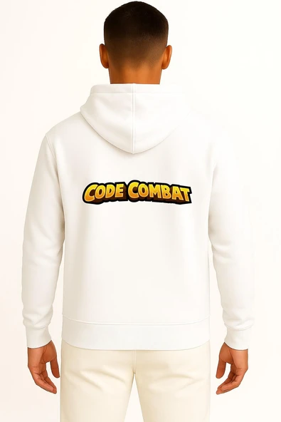 Kapüşonlu Codecombat Computer Science Göğüs ve Sırt Tasarımlı Unisex Sweatshirt - Resim 8