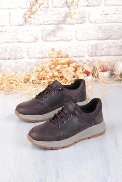 King Paolo I1287 Kruvasan Hafif Rahat Yürüyüş Ayakkabısı Hakiki Deri Erkek Ayakkabı - Resim 11