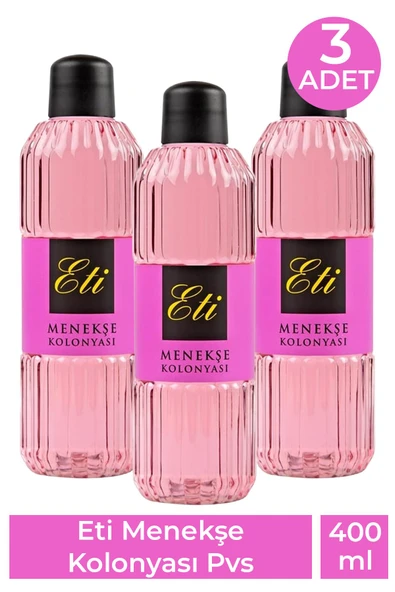 Eti Menekşe Kolonyası Pvs 400 ml 3 Adet ürün görseli 1