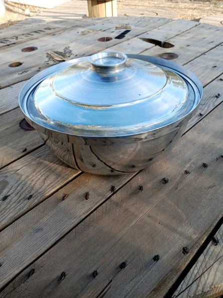 Aluminyum Tencere Kapaklı Derin büyük tencere - Resim 5