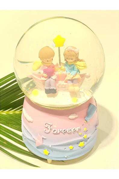 Monalisa Home 15x10 Lüks Renkli Figürlü Gösterişli Kar Küre ürün görseli