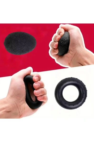 NACTUMU Parmak Egzersiz Aleti, El Tutacağı Direnç Bantları, Stres Topu ve Önkol Halkaları ile Kas İyileşme İçin 5'li Set - Resim 4