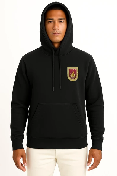 Kapüşonlu Türk Kara Kuvvetleri Cep Tasarımlı Unisex Sweatshirt - Resim 9