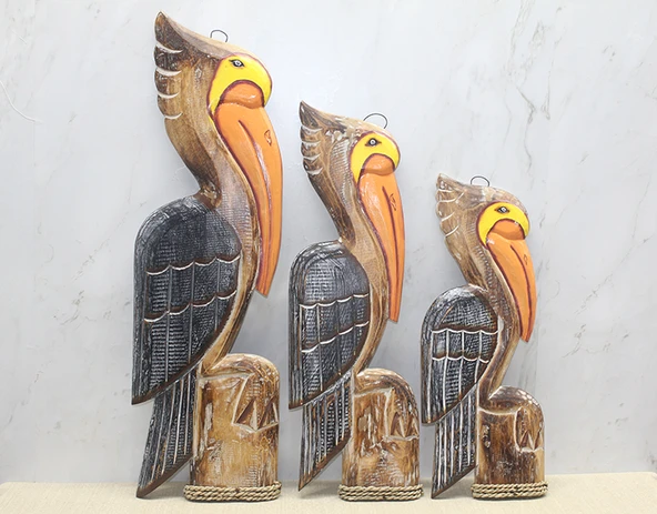 Ahşap 3'lü Pelikan Seti ürün görseli