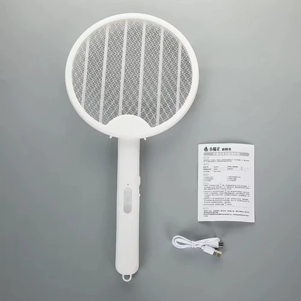 Şarjlı UV Katlanabilir Sivrisinek Öldürücü Raket - Resim 3