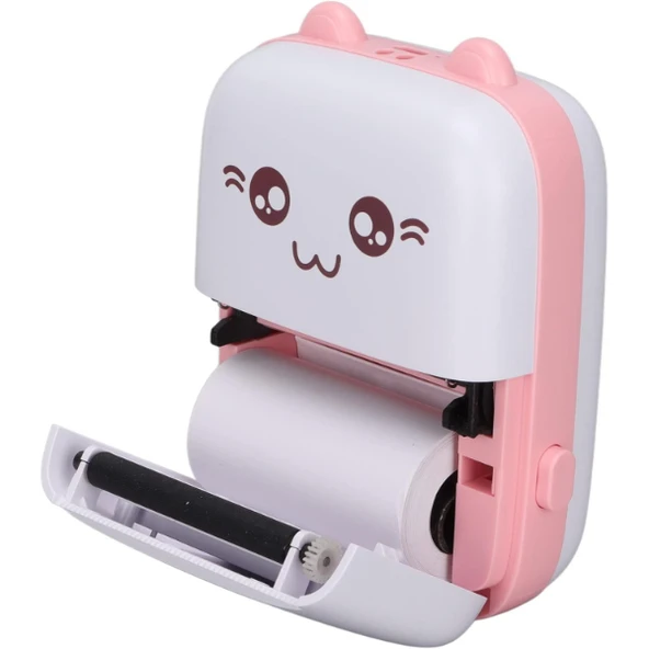 Sevimli Mini Taşınabilir Yazıcı Printer - Resim 5