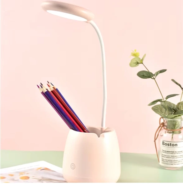 Halka LED USB Şarjlı Masa Lambası - 3