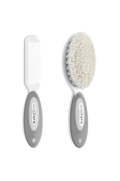 Doğal Kıl Fırça Tarak Seti 519 Gri ürün görseli