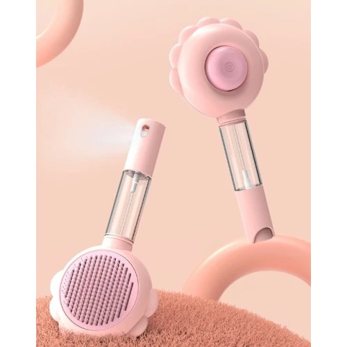 Basmalı Telli  Su Sprey Hazneli Hayvan Fırçası Çift 2in 1 ürün görseli