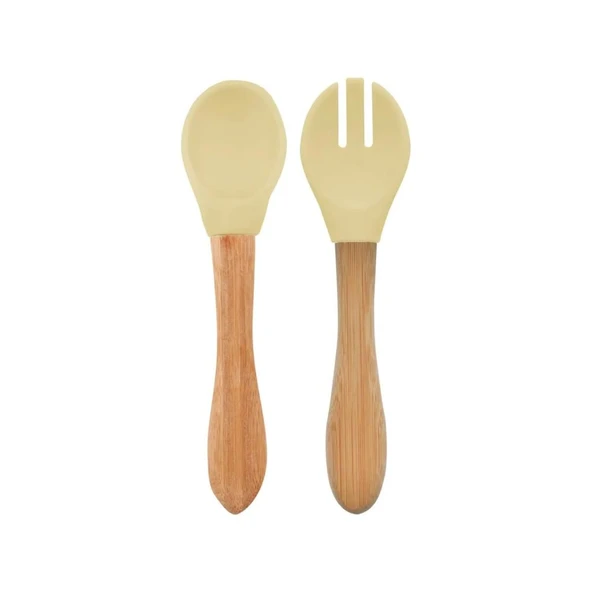 Mama Kaşığı ve Çatal Seti Mellow Yellow ürün görseli
