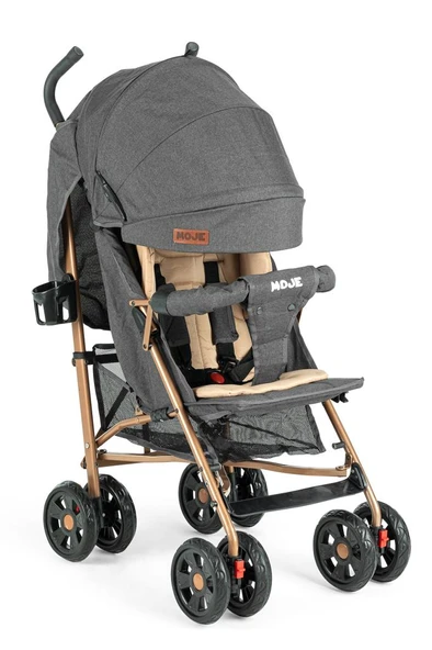 Moje Strong Baston Bebek Arabası Antrasit Gold ürün görseli