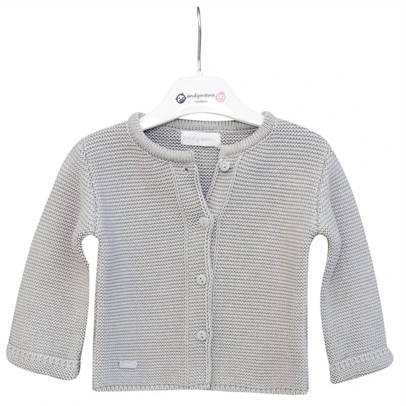 AC24333 Basic Bebe Ceket Grey Melange ürün görseli