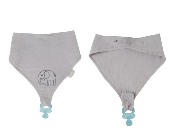 Emzik Askılı Müslin Önlük 837 Gri ürün görseli