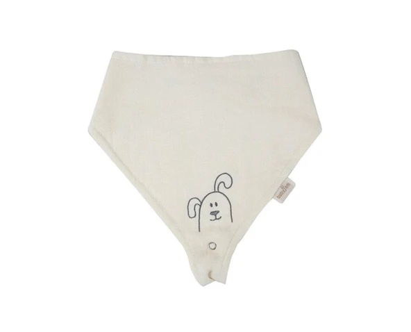 Emzik Askılı Müslin Önlük 837 Ekru - Resim 2