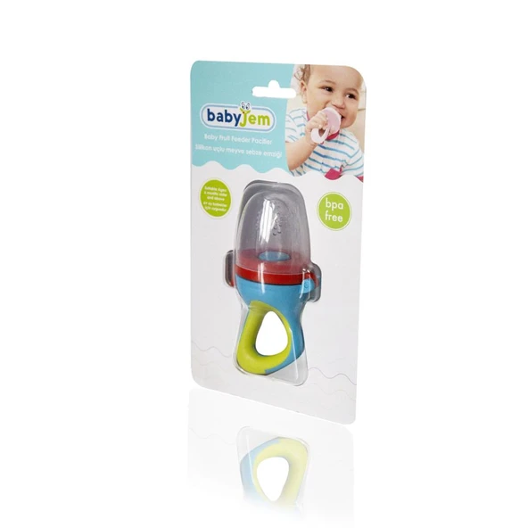 Silikon Uçlu Meyve Sebze Emziği 600 Turuncu - Resim 3