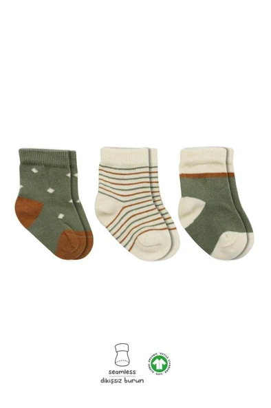 NessiWorld 3'Lü Penye Kız Soket Çorap BS10112 Nil ürün görseli