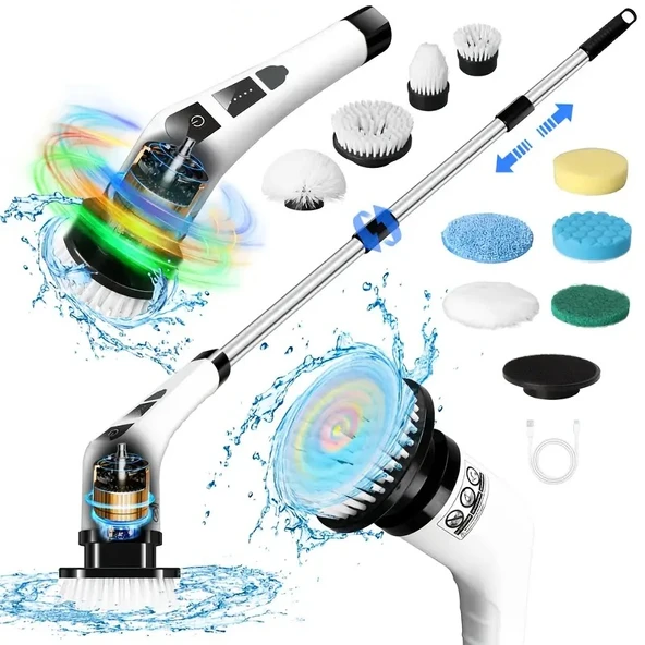 7 in 1 Kablosuz Elektrikli Temizlik Fırçası Seti ürün görseli