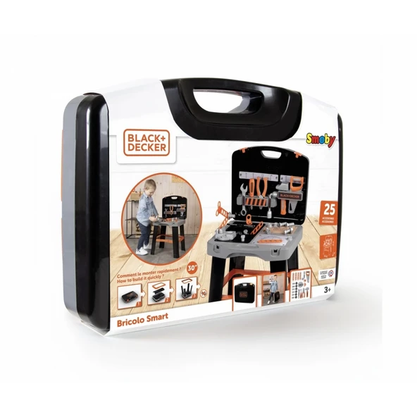 Smoby Black & Decker OBY B+D Bricolo Akıllı Çalışma Tezgahı - Resim 5