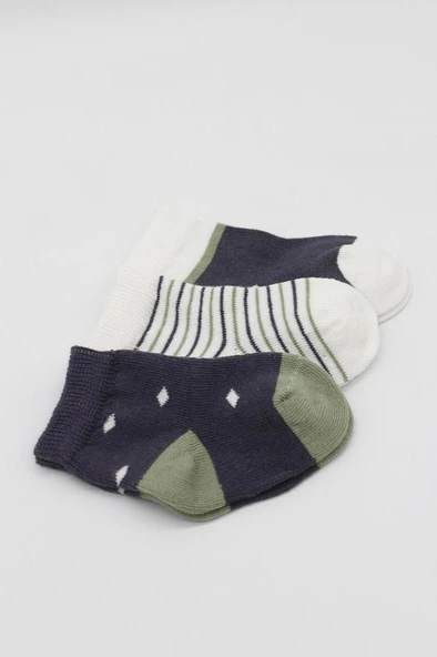 NessiWorld 3'Lü Penye Erkek Soket Çorap BS10111 Antrasit - Resim 4