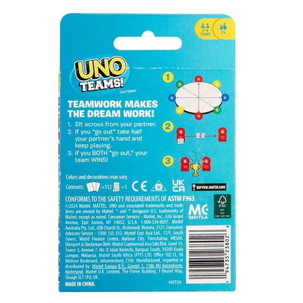 HXT58 UNO Teams Kartlar - Resim 5