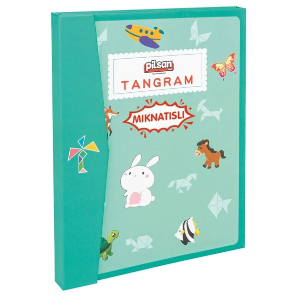 03 569 Ahşap Manyetik Tangram -NessiWorld Oyuncak ürün görseli