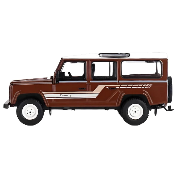 NessiWorld GT 1/64 Land Rover Defender 110 1985 County Station Wagon Russet Brown - Resim 2