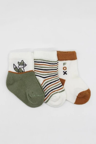 NessiWorld 3'Lü Penye Soket Çorap BS10109 Nil - Resim 2