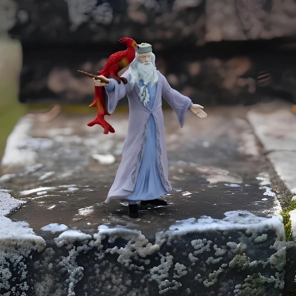 Schleich Albus Dumbledore Fawkes 42637 - Resim 3