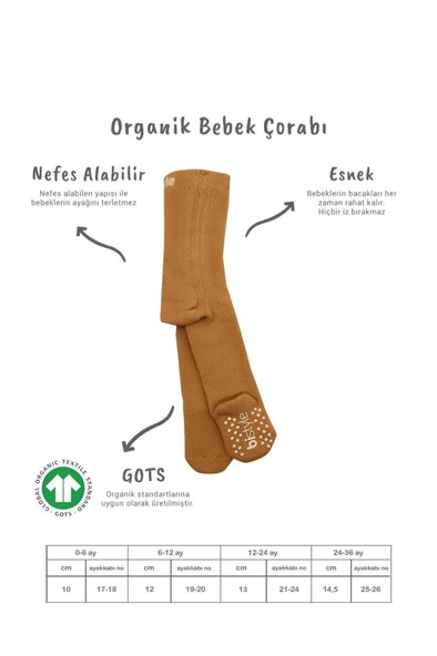 NessiWorld Tekli Kaymaz Mix Havlu Külotlu Çorap BS50501M Hardal - Resim 2