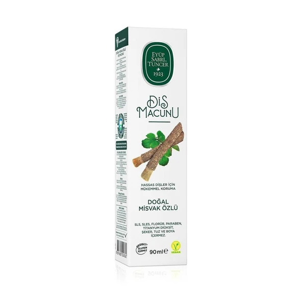 Eyüp Sabri Tuncer Doğal Diş Macunu 90 Gr Misvak Özlü - Resim 3