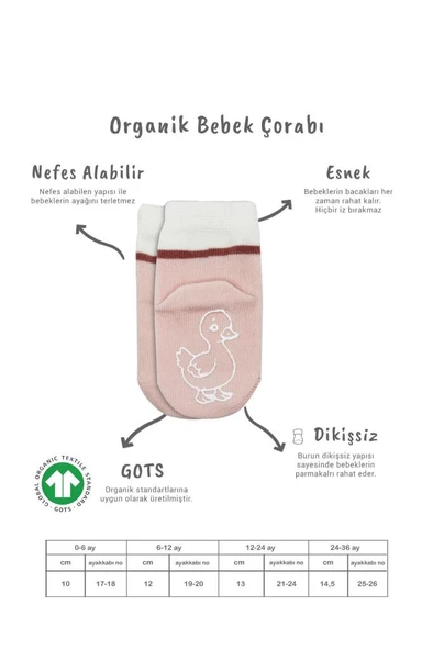 NessiWorld Hayvan Figür Kaymaz Kız Soket Çorap 2'Li BS10120 Gri - Resim 2