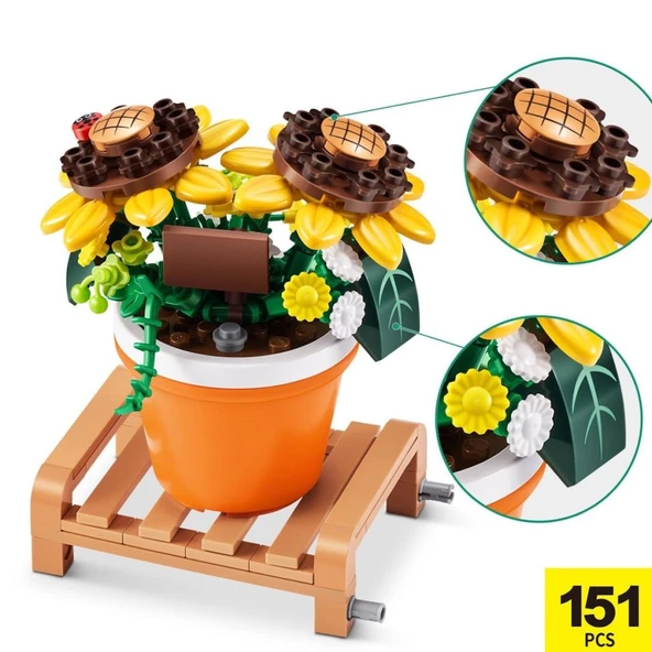 MNB08000 MAX SaNessiWorldı Bitkileri sürprizi 151 parça - Resim 3