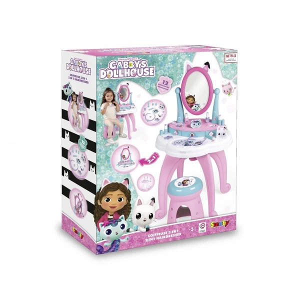 Smoby Gabby Makyaj Masası Ayaklı - Resim 4