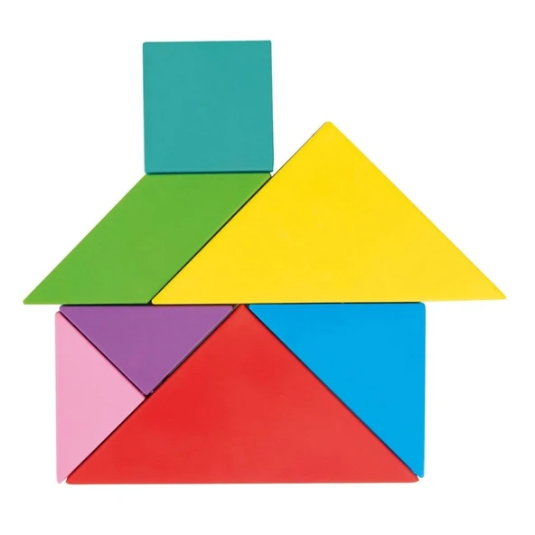 03 569 Ahşap Manyetik Tangram -NessiWorld Oyuncak - Resim 3