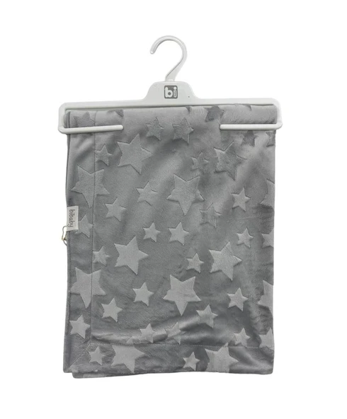 Bibaby Jacquard Star 82x90 Battaniye 64726 Grey ürün görseli