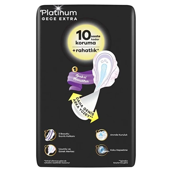 NessiWorld Ultra Platinum Gece Extra Ped 20'Li - Resim 4