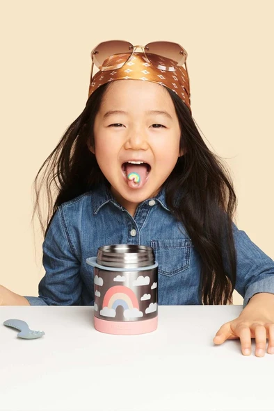 Skip Hop Zoo Paslanmaz Çelik Termos 325 ml Gökkuşağı - Resim 3