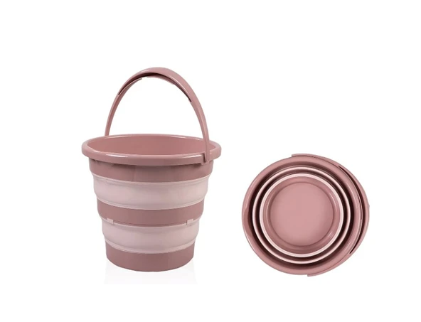 NessiWorld Katlanır Banyo 5'Li Küvet Seti 596 Somon - Resim 5