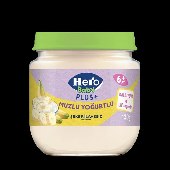 Hero Baby Muzlu Yoğurtlu Kavanoz Mama 120 Gr ürün görseli