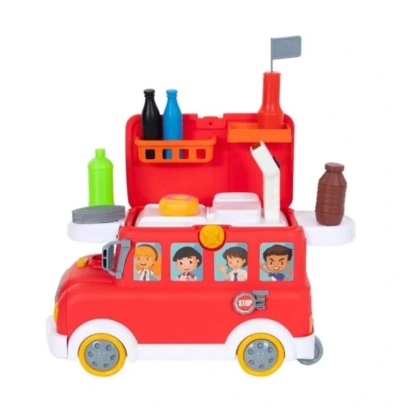 2in1 Sesli ve Işıklı Süpermarket Otobüsü Oyun Seti 28 Parça - Resim 2