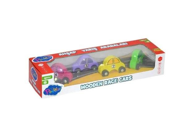 PlayWood Ahşap Yarış Arabaları 380 - Resim 2
